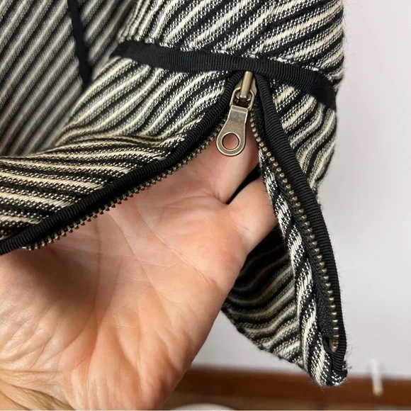 Chico’s Womens Diagonal Jacquard Striped Lise Jacket - Picture 6 of 9